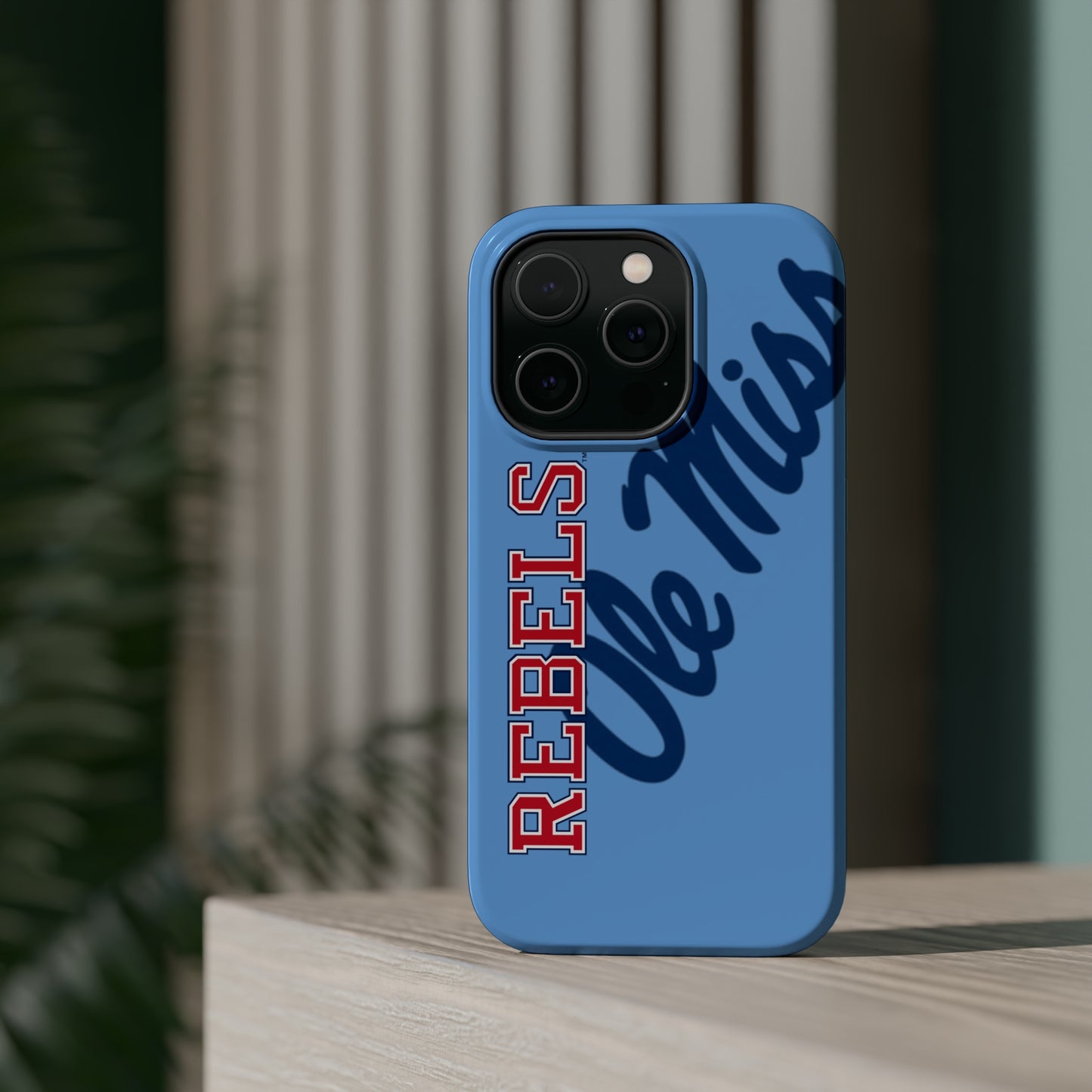 Ole Miss Rebels Iphone 14 MagSafe Tough Case (Blue)