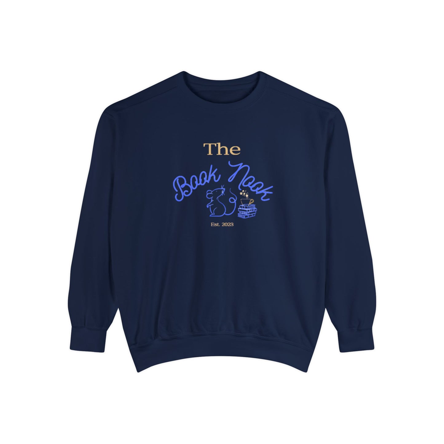 The Book Nook - Unisex Garment-Dyed Sweatshirt