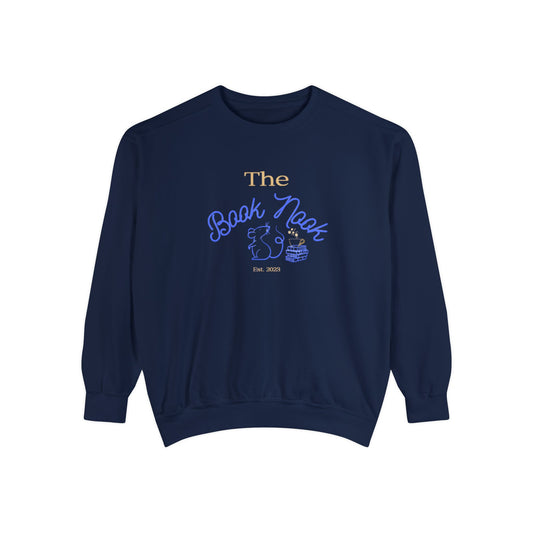 The Book Nook - Unisex Garment-Dyed Sweatshirt